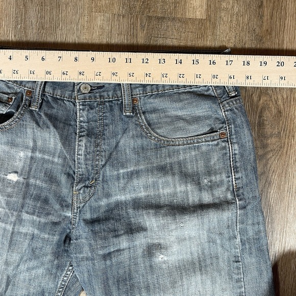 Levis Men's 569 Loose Straight Denim ‎ Cutoff Shorts Size 33 Jorts Dark Wash - Picture 6 of 15